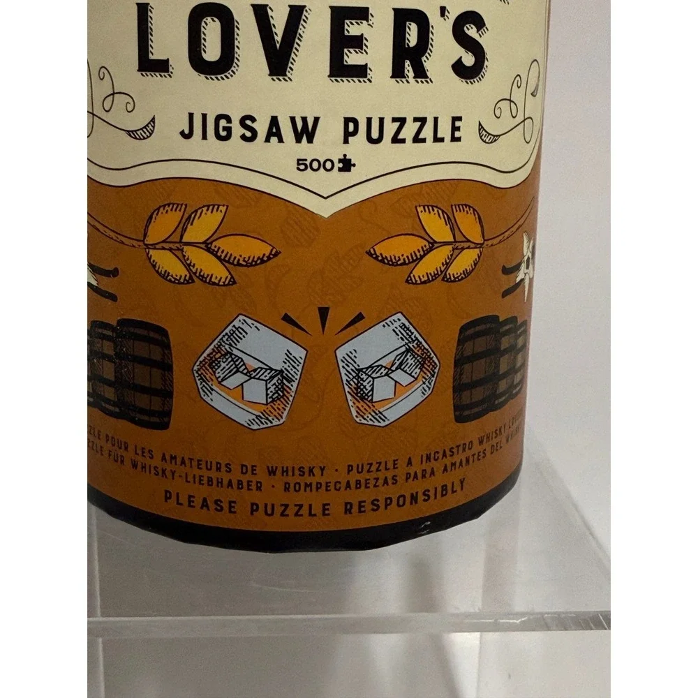 Ridley's Games Whisky Lover's 500 Piece‎ Jigsaw Puzzle in Decorative Tube New